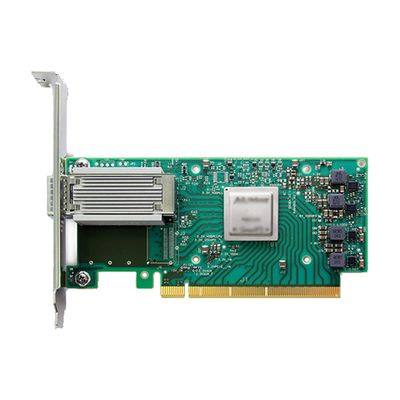 Mellanox MCX515A-GCAT 50G بطاقة واجهة شبكة مزدوجة المنفذ ConnectX-5 EN Adapter SFP لاسلكي USB سلكي خارجي PCIe كمبيوتر
