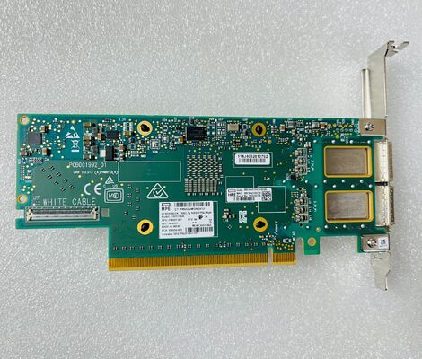 HP CX651105A Connect-6 VPI 100Gbps QSFP56 محول شبكة خادم الألياف الضوئية PCIe 3.0 X16 بطاقة إيثرنت داخلية