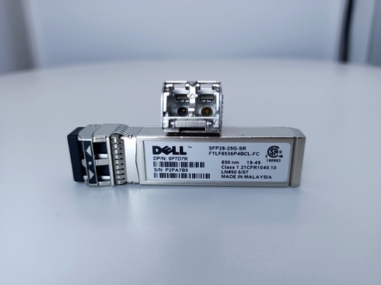 Dell 25Gb / s SFP + جهاز الإرسال والاستقبال FTLF8536P4BCL-FC