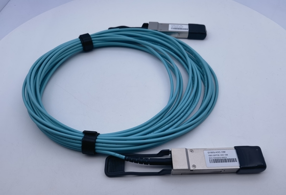 100G QSFP28 AOC Fiber Patch Cable 10M AOC-Q-Q-100G-10M Arista متوافق