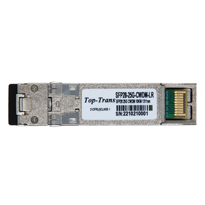 10 كجم 1311nm أعلى وحدة الألياف الضوئية العابرة SFP28-25G-CWDM-LR SFP28 25G CWDM
