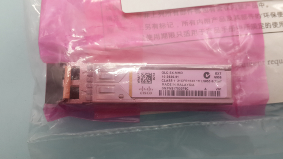 أجهزة الإرسال والاستقبال الضوئية Cisco SFP 1.25G 550M 850 نانومتر GLC-SX-MMD