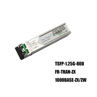 Fortinet FR-TRAN-ZX جيجابت إيثرنت SFP جهاز الإرسال والاستقبال البصري المفرد 1550 نانومتر 80 كيلومتر