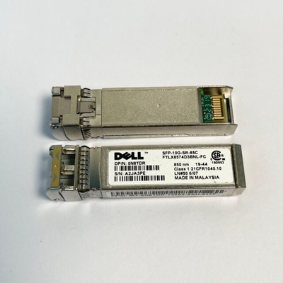 وحدة الإرسال والاستقبال الضوئية Dell FTLX8574D3BNL-FC 10Gb / S 850nm SFP + SFP-10G-SR-85C