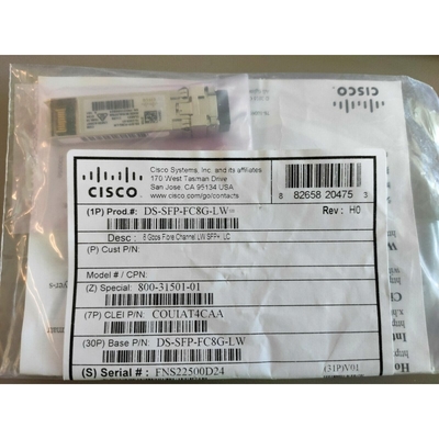 Cisco 8Gbps DS-SFP-FC8G-LW Fibre Channel SFP + وحدات بصريات طويلة الموجة