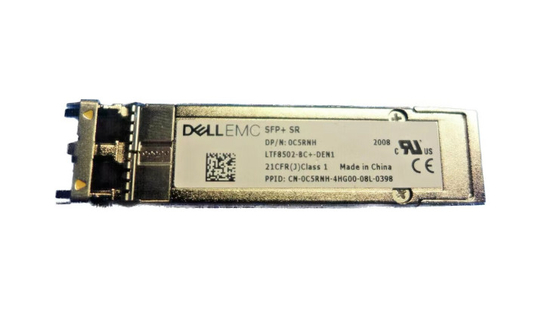Dell 10GBASE-SR SFP + 850nm 300m LTF8502-BC + -DEN وحدة الإرسال والاستقبال الضوئية