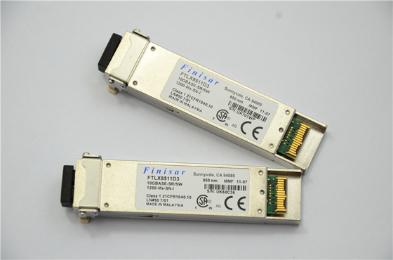 جهاز الإرسال والاستقبال البصري Finisar FTLX8511D3 850nm XFP لـ 10GBASE-SR / SW 10G Ethernet