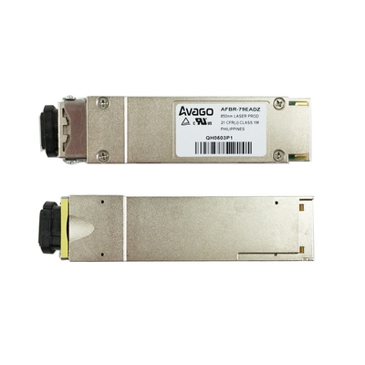 40G QSFP + SR4 850nm 150m MTP / MPO وحدة الألياف البصرية متعددة الأوضاع Avago Brand