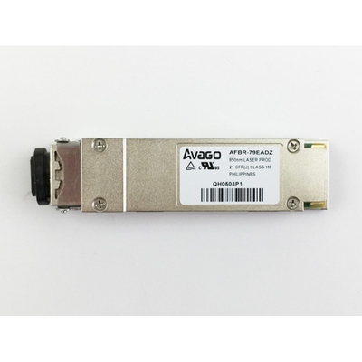 40G QSFP + SR4 850nm 150m MTP / MPO وحدة الألياف البصرية متعددة الأوضاع Avago Brand