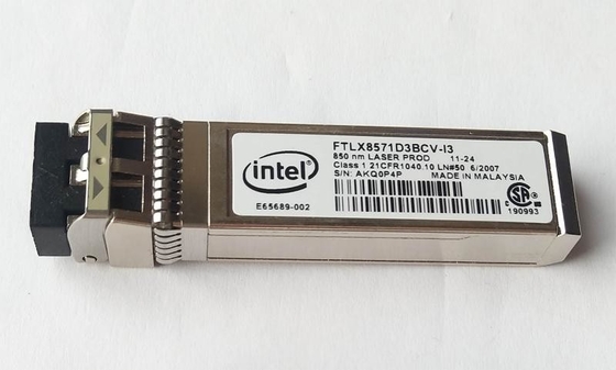 InteI FTLX8571D3BCV-I3 10GBASE-SR 850nm SFP + وحدة الإرسال والاستقبال البصرية