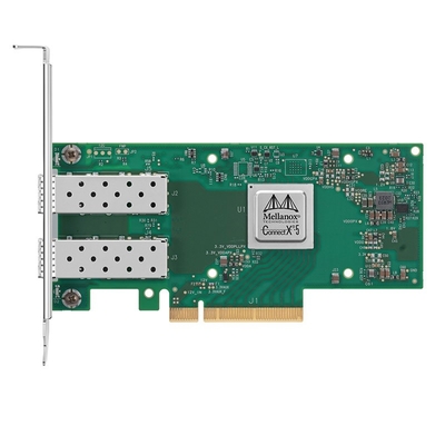Mellanox MCX512A-ACAT CX512A ConnectX-5 10 / 25GbE SFP28 PCIe بطاقة مزدوجة المنفذ