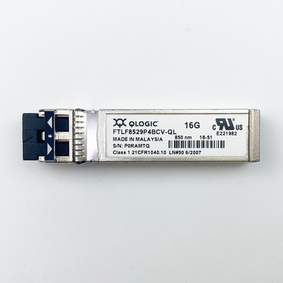 16 جيجابايت قناة ليفية 850nm SFP + وحدة الإرسال والاستقبال البصرية Qlogic FTLF8529P4BCV-QL