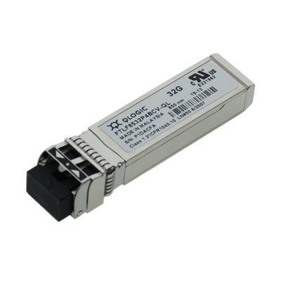 Qlogic FTLF8532P4BCV-QL 32G FC SFP + جهاز الإرسال والاستقبال البصري بطول موجي قصير 850 نانومتر