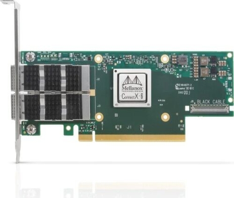 Mellanox MCX653106A-ECAT HPE P24249-001 InfiniBand HDR 100GbE QSFP56 PCIe محول NIC
