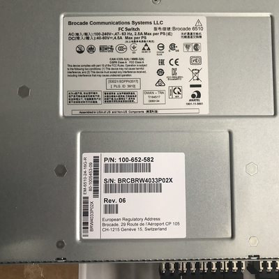 G6520 G6520 Fibre Channel Brocade SAN Switch متوافق مع XBR-R000162 \