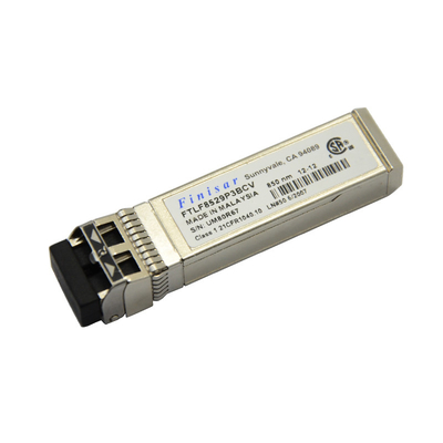 FTLF8529P3BCV-QL 16G SFP + 850nm الطول الموجي القصير وحدة الإرسال والاستقبال الضوئية القابلة للتوصيل السريع
