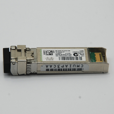 DS-SFP-FC32G-SW 10-3206-01 SFP + وحدة الإرسال والاستقبال 32 جيجابت في الثانية قناة ليفية SW 850nm 100m LC