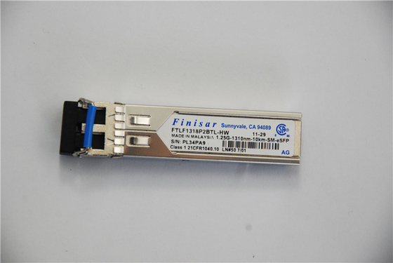 Sfp FTLF1318P2BTL-HW Finisar Module Transceiver Optical 1.25G 1310nm 10KM سلك التصحيح بالألياف الضوئية