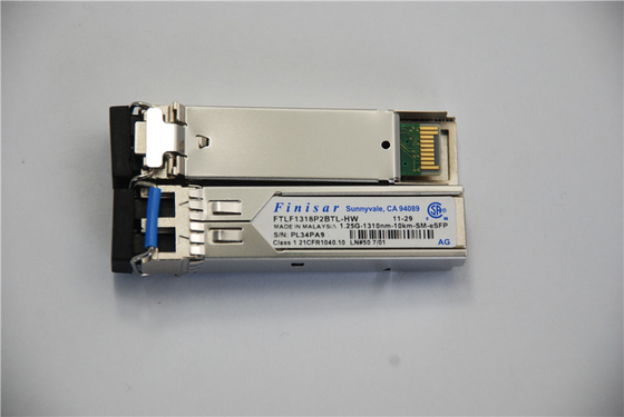 Sfp FTLF1318P2BTL-HW Finisar Module Transceiver Optical 1.25G 1310nm 10KM سلك التصحيح بالألياف الضوئية