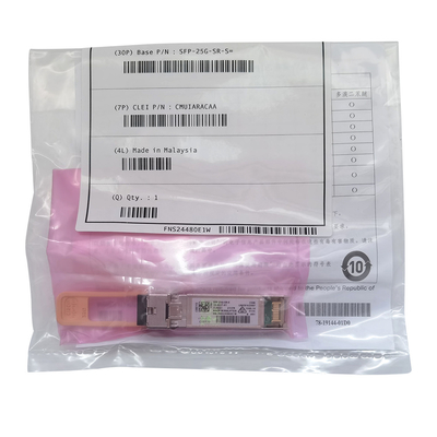 متوافقة مستخدمة SFP-25G-SR-S وحدة الألياف 25GBase-SR SFP28 جهاز الاستقبال
