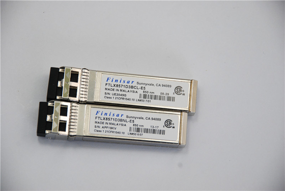 منتج Finisar الأصلي FTLX8571D3BNL المتوافق مع وحدة 10Gb / S 850nm SFP + Transceiver Optical Datacom