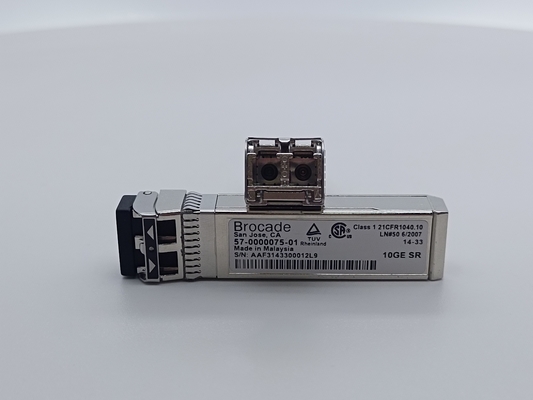 بروكيد 57-0000075-01 XBR-000180 جهاز إرسال بصري 10G-SR MMF SFP+ - LC 300m 850nm وحدة DDM