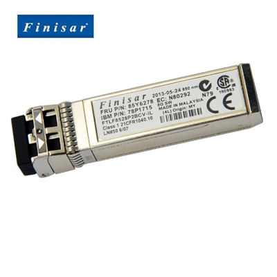 FTLF8528P2BCV الأصلي SFP + MMF 850NM 8.5 Gb / s وحدة SFP + Transceiver ذات الطول الموجي القصير
