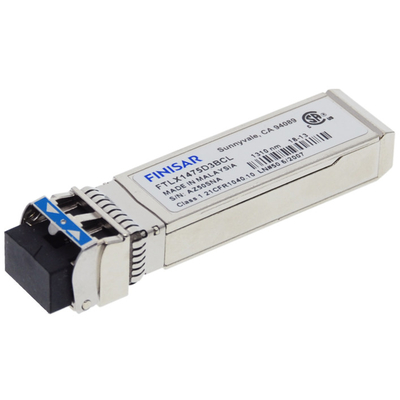 أصل Finisar FTLX1475D3BCL-FC RoHS-6 متوافق 10Gb/S 10km 1310nm SMF Datacom SFP+ Transceiver