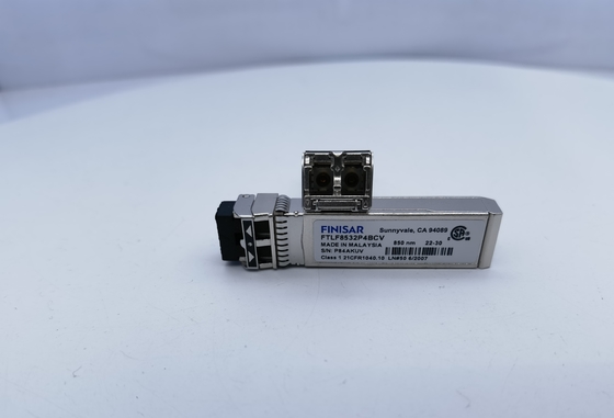 الموديل البصري الأصلي لـ Finisar FTLF8532P4BCV 32G 850nm طول موجة قصير SFP + Transceiver