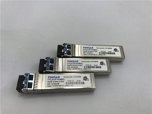 وحدة Finisar الأصلية FTLX1471D3BCV 10G معدل مزدوج10km SFP + 10km SFP + جهاز الاستقبال البصري