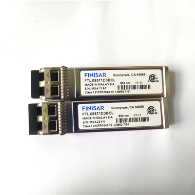 FTLX8571D3BCL FINISAR وحدات البصرية 10Gb / s 850nm متعدد SFP + جهاز الاستقبال البصري