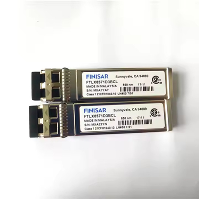 Finisar FTLX8571D3BCL 10Gb/s 850nm Multimode Datacom SFP+ Transceiver Optic لـ 10G Ethernet MPO POE 4G متوافق مع SM