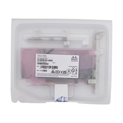 بطاقة توسيع محول شبكة PCIe Mellanox Connectx-5 3.0x8 25Gbit Dual SFP28 تدعم InfiniBand لمركز بيانات الذكاء الاصطناعي