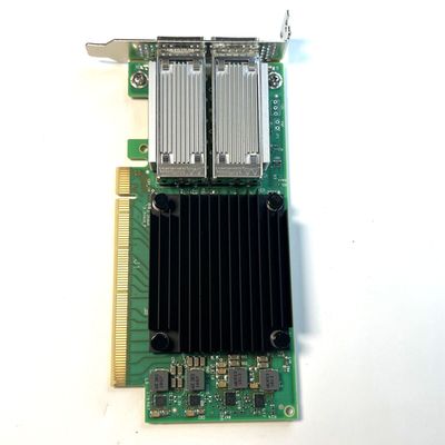 بطاقة مكياج Mellanox MCX556A-ECAT ConnectX-5 VPI الجديدة والأصلية ، EDR IB (100Gb / s و 100GbE ، منفذ QSFP28 مزدوج ، PCIe3.0 x16 NICs