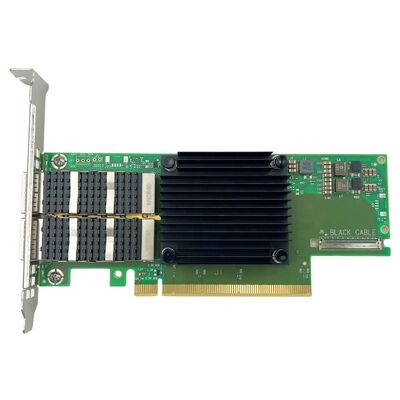 محول إيثرنت من سلسلة Mellanox ConnectX-6 MCX653106A-EFAT PCIe4.0 X16 داخلي بمنفذين مزدوجين بسرعة 100 جيجابت/ثانية QSFP56 لتطبيقات الخادم