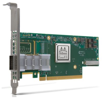 بطاقة واجهة الشبكة الالكترونية NVIDIA Connect-6 VPI Series MCX654106A-HCAT Ethernet PCIe 3.0x16 منفذ مزدوج 200Gb / s QSFP56 Server