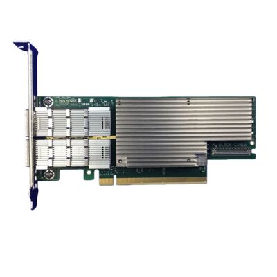 بطاقة شبكة Mellanox MCX654106A-HCAT Connect-6 مزدوجة المنفذ SFP56 200GbE للخادم اللاسلكي الداخلي لمركز البيانات PCIe في المخزون