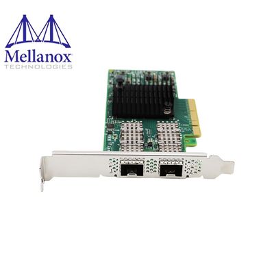 Mellanox MCX654106A-ECAT Connect-6 بطاقة شبكة سلكية مزدوجة الموانئ QSFP56 100GbE لمركز البيانات الخادم الداخلي PCIe Stock