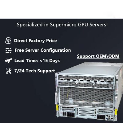 SuperServer SYS 822GS NB3RT Blackwell Ultra SXM GPU Dual Xeon 6700 Series Processors 8X 800G NICs HGX 8 GPU Server AIDC/HPC Use