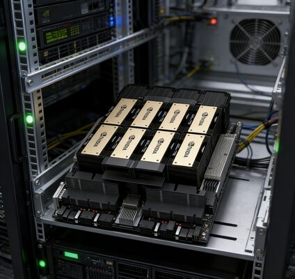 NVIDIA محطة عمل جديدة HGX H200 8GPU مع HBM و PCI Express