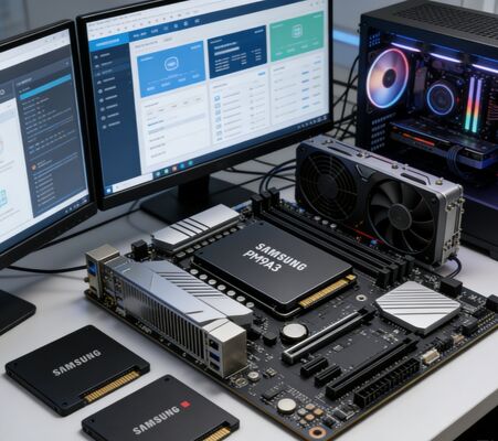 سامسونج MZQL23T8HCLS-00B7C 3.84TB Enterprise SSD PCIe 4.0 U.2 NVMe 1.4 لمركز بيانات الخادم