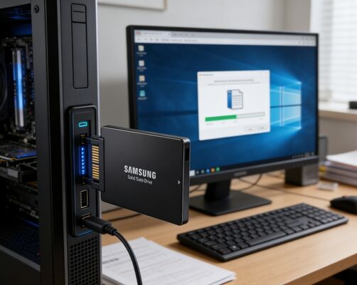 Samsung MZQLB7T6HALA-00W07 7.68 تيرابايت PCIe 3.0 NVMe U.2 SSD للمؤسسات للخوادم ومراكز البيانات