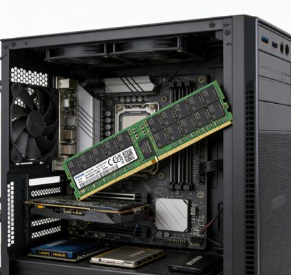 سامسونج M321R8GA0PB0-CWMCJ 64GB DDR5 5600MT/s (PC5-44800) ECC RDIMM 2Rx4 1.1V ذاكرة خادم ذاكرة رام