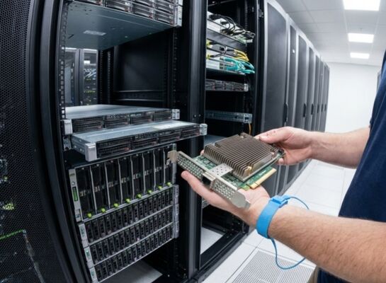NVIDIA MCX75310AAS-NEAT ConnectX-7 VPI Adapter منفذ واحد OSFP 400GbE NDR InfiniBand PCIe5.0 x16 بطاقة واجهة الشبكة