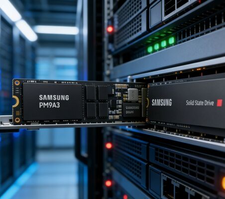 MZQL23T8HCLS-00A07 Samsung Original PM9A3 3.84TB U.2 PCIe Gen4 NVMe Enterprise SSD