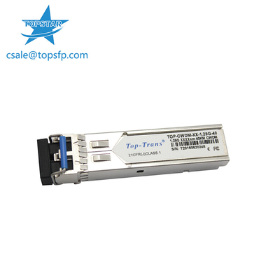 جهاز الإرسال والاستقبال البصري Toptrans CWDM SFP SMF SFP 1.25G 1310nm 40km