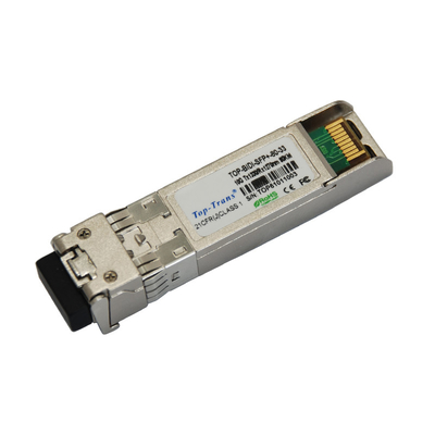 10Gb / S 60km BIDI Optical Transceiver Sfp Duplex LC Connector