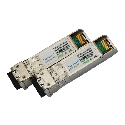 10Gb / S 60km BIDI Optical Transceiver Sfp Duplex LC Connector