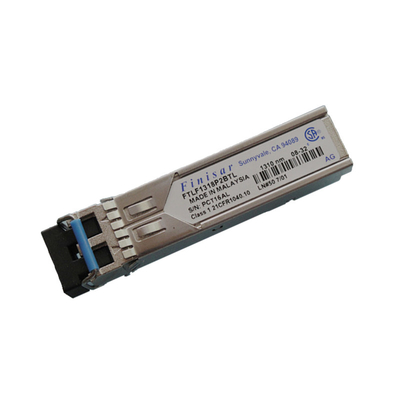 متوافق FTLF1318P2BTL SFP جهاز الإرسال والاستقبال البصري SMF SFP 1.25G 1310nm 10km